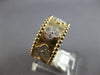 WIDE .44CT DIAMOND 14KT YELLOW GOLD MULTI FLOWER MATTE & SHINY ETERNITY FUN RING