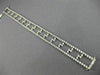 ESTATE WIDE 2.60CT DIAMOND 14KT WHITE GOLD 3D TWO ROW ZIG ZAG TENNIS BRACELET