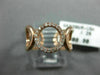 ESTATE WIDE .14CT DIAMOND 14KT ROSE GOLD 3D MULTI CIRCLE INFINITY OPEN LOVE RING