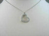ANTIQUE LARGE MICRO PAVE 14KT WHITE GOLD DIAMOND HEART PENDANT ONE OF A KIND !!!