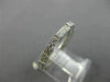 ANTIQUE .48CT DIAMOND 18K WHITE GOLD 3D FILIGREE WEDDING ANNIVERSARY RING #18635