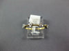 ESTATE .16CT DIAMOND 14KT YELLOW GOLD 3D TRIANGULAR CLASSIC BEADED FUN LOVE RING