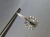 5.65CT DIAMOND & AAA AQUAMARINE 14KT WHITE GOLD HALO LEVERBACK HANGING EARRINGS