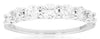 1.0CT DIAMOND 14KT WHITE GOLD 3D CLASSIC 7 STONE SHARED PRONG ANNIVERSARY RING