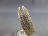 LARGE 1.25CT DIAMOND 14KT 2 TONE GOLD ROUND & BAGUETTE UNISEX ANNIVERSARY RING