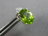 2.08CT DIAMOND & AAA PERIDOT 14K WHITE GOLD 3D OVAL & ROUND FLOWER STUD EARRINGS