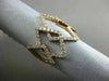 ESTATE MASSIVE .95CT DIAMOND 18KT ROSE GOLD 3D DIAMOND SHAPE SEMI ETERNITY RING
