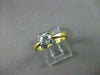 ESTATE .52CT DIAMOND 14KT W&Y GOLD SOLITAIRE FLORAL ENGAGEMENT RING #11348