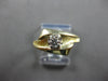 ESTATE WIDE .07CT DIAMOND 14KT YELLOW GOLD MATTE & SHINY FRIENDSHIP RING #27989