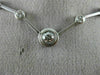 ESTATE 1.05CT DIAMOND 14KT WHITE GOLD 3D CLASSIC LINE BEZEL NECKLACE #21542