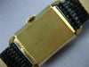 ANTIQUE WITTNAUER 14K YELLOW GOLD 3D BLACK RECTANGLE MECHANICAL MENS WATCH #815