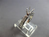 .60CT DIAMOND 14KT WHITE GOLD SIX PRONG CHANNEL SEMI MOUNT ENGAGEMENT RING 28073