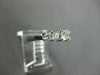 ESTATE .78CT DIAMOND LUCIDA 5 STONE 14KT WHITE GOLD ENGAGEMENT RING STUNNG 16301