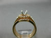 WIDE .33CT DIAMOND 14KT ROSE GOLD HALO STACKABLE SEMI MOUNT ENGAGEMENT RING SET