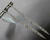 ESTATE LONG 1.31CT DIAMOND 18KT WHITE GOLD 3D ROUND JOURNEY BAR HANGING EARRINGS