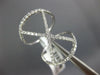 ESTATE LARGE .58CT DIAMOND 18KT WHITE GOLD 3D X LOVE RING