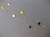 MULTI COLOR ENAMEL 14K YELLOW GOLD MULTI FLOWER BY THE YARD LOVE NECKLACE #27914