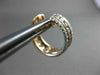 WIDE 1.58CT WHITE & PINK DIAMOND 18KT WHITE & ROSE GOLD 3D HEART HUGGIE EARRINGS