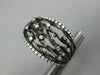 WIDE .60CT DIAMOND 14KT BLACK GOLD 3D MULTI ROW ETOILE CLIP ON HANGING EARRINGS
