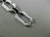 ESTATE LARGE 1.45CT DIAMOND & AAA ONYX 18KT WHITE GOLD 3D OCTAGON LINK BRACELET