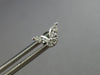 SMALL .31CT DIAMOND 14KT WHITE GOLD 3D ROUND & MARQUISE BUTTERFLY STUD EARRINGS