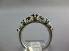 2.37CT DIAMOND & AAA SAPPHIRE 14K WHITE GOLD MULTI CIRCULAR ANNIVERSARY FUN RING