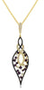 .59CT DIAMOND & AAA RUBY 14KT YELLOW GOLD 3D DOUBLE INFINITY LOVE KNOT PENDANT