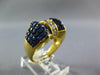 LARGE 81.35CT DIAMOND & AAA SAPPHIRE 18KT YELLOW GOLD 3D PRINCESS BOW SHAPE RING