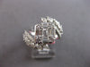 LARGE 1.90CT DIAMOND 18KT WHITE GOLD ROUND BAGUETTE & PEAR SHAPE ENGAGEMENT RING
