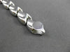 ESTATE WIDE 14KT WHITE GOLD CLASSIC MATTE & SHINY WAVE DESIGN BRACELET #23285