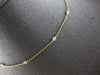 ESTATE .27CT DIAMOND 14KT YELLOW GOLD ROUND BY THE YARD ADJUSTABLE LOVE NECKLACE