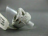 ESTATE EXTRA LARGE 2.92CT ROUND CUT DIAMOND 14KT WHITE GOLD WOVEN INFINITY RING