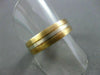 ESTATE WIDE 14KT W&Y GOLD MATT FINISH MENS WEDDING RING SIMPLY BEAUTIFUL  #287