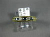 ESTATE .46CT DIAMOND & AAA SAPPHIRE 14KT YELLOW GOLD 3D ANNIVERSARY RING # 11157