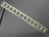 ANTIQUE LONG .50CT DIAMOND PLATINUM 3D OPEN RECTANGULAR FILIGREE PIN BROOCH