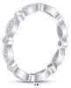 .38CT DIAMOND 14KT WHITE GOLD 3D ROUND FILIGREE MARQUISE SHAPE ANNIVERSARY RING