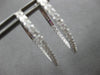 .72CT DIAMOND 18KT WHITE GOLD CLASSIC INSIDE OUT OVAL HOOP FUN HANGING EARRINGS