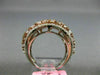 LARGE 3.54CT WHITE & PINK DIAMOND 18K WHITE & ROSE GOLD WEDDING ANNIVERSARY RING