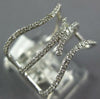 ESTATE WIDE .23CT DIAMOND 14KT YELLOW GOLD 3D DOUBLE PENTAGON CLASSIC FUN RING