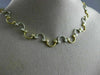 ESTATE 1.70CT DIAMOND 14K WHITE & YELLOW GOLD CLASSIC BEZEL WAVY NECKLACE 3283
