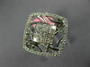 WIDE .68CT DIAMOND 18KT WHITE GOLD 3D ROUND & PRINCESS SQUARE OPEN FILIGREE RING