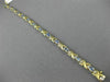 ESTATE 3.38CT DIAMOND & AAA TANZANITE 14KT TWO TONE GOLD 3D LOVE BRACELET #6156