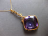 LARGE 17.43CT DIAMOND & AAA AMETHYST 14KT ROSE GOLD 3D CUSHION & ROUND PENDANT