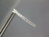 ESTATE LARGE 1.16CT DIAMOND 14KT WHITE GOLD 3D INSIDE OUT HOOP HANGING EARRINGS