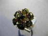 ANTIQUE LARGE 12.45CT AAA RUBY & STAR SAPPHIRE 14KT YELLOW GOLD 3D FLOWER RING