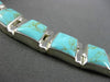 ESTATE WIDE 925 SILVER TURQUOISE 3 DIMENSION MEXICAN CHOKER NECKLACE #2916