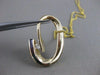 ESTATE DIAMOND 14K YELLOW GOLD PURPLE RED GREEN ENAMEL OPEN SWIRL PENDANT #10723