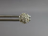 ESTATE .50CT DIAMOND 14KT WHITE GOLD 3D FLOWER SNOWFLAKE STUD EARRINGS