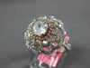 GIA CERTIFIED 2.28CT WHITE PINK & BLUE DIAMOND 18K WHITE GOLD 3D ENGAGEMENT RING