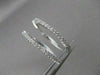 ESTATE .88CTW DIAMOND SHARED PRONG 16MM 14K WHITE GOLD FRONT HOOP EARRINGS 20985